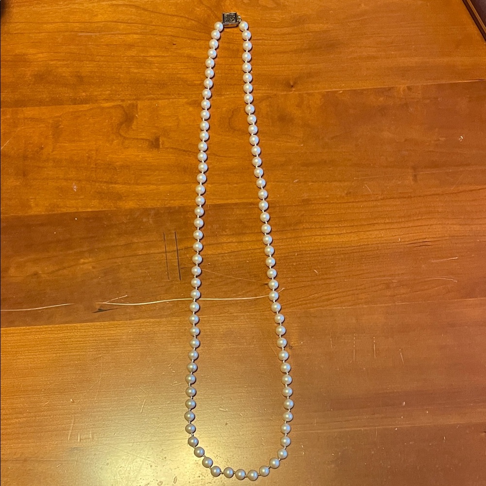 Anne Klein Imitation White Pearl Necklace